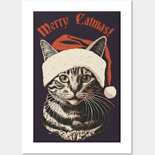 Merry Catmas! Posters and Art